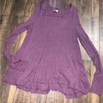 We The Free  purple Malibu long sleeve thermal free people oversized fall casual Photo 2