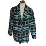 Vtg 90s Southwest Wool Jacket Blue Size L Photo 1