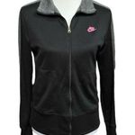 Nike Zip Up Athletic Sweatshirt Black Size Medium Photo 0