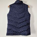 Lands' End Navy White Polkadot Down Feather Light Weight Puffer Vest Size S Tall Photo 4