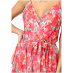 Adelyn Rae  Ruffle Floral V-Neck Spaghetti Strap Open Back Tiered Midi Dress S Photo 2