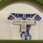 Pale Sky White Amely Split Neck Blouse Sz M Size M Photo 5