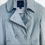 Iris basic  blazer women's small double breasted cropped stretch gray pockets Photo 2