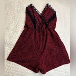 Active USA  navy and red floral print romper nwot Photo 1