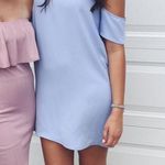 Everly Periwinkle Cold Shoulder Dress Photo 0