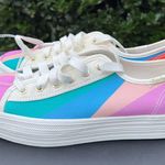 Kate Spade Keds X New York Triple Kick Multi-striped Canvas Shoes Women’s 7 NWT Photo 2