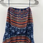 Anthropologie Maeve Urcos Handkerchief Geometric Print Strapless Dress Size S Photo 2