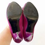 Nina NY Fuchsia Pink High Heel Peep Toe Pumps Size 6.5 Rhinestones Barbie Party Photo 2