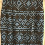 Tahari by ASL Blue & Black Shapes Short Photo 1