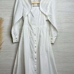 Free People  dress midi strapless cotton boho a-line Large Photo 1