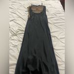 Elegant Black Satin Dress Size 2 Photo 4