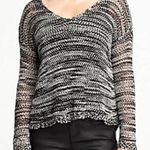 Eileen Fisher open knit sweater black and white Photo 0