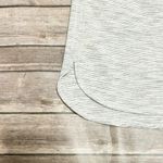 Lululemon White Grey Stripe On The Fly Woven Elastic Waistband Stretch Skirt 2 Photo 4