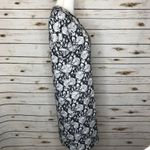 Joe Fresh 💋 Floral Black & White Shift Dress Size M Photo 3