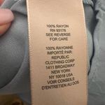 Philosophy Women’s Shirt Med White blue full Lacey like Sleeve Photo 4