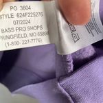 Bass Pro Shops Johnny Morris  Hoodie Pullover Sweatshirt‎ Lavender Large Cotton Photo 8