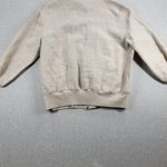 Richard Malcolm Womens Bomber Jacket Size S Cream Linen Zip Up Utility Cargo Photo 5