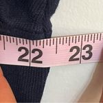 ZARA Woman’s Short Sleeve Heavier Weight Navy Blue & White Polo Shirt Size Large Photo 5