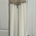 Alyce Paris  Prom Dress White High Neck Size 0 Photo 0