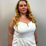 City Chic  Ivory Tulip Skirt Dress - NEW! - Size 24 Photo 2