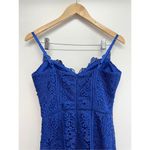 Guess  Dress Size 4 Blue Lace Strappy V Neck‎ Sleeveless NEW Photo 6