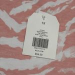 Wonderly Women's Short Sleeve Baby Doll Terry Dress Ladies 1X Pink White Zebra Swirl NEW Photo 3