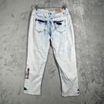 Desigual  Exotic Jeans Bleach Wash Distressed Patchwork Denim Grunge Womens 4 28" Photo 2