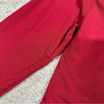 Reformation Leland Knit Top Longsleeve V-Neck Dark Romantic in Sangre Red Size M Photo 13