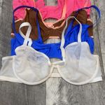 Aerie 5 SMOOTHEZ BRA BUNDLE Pink Blue Brown Orange/Tan Cream GR8 DEAL! Photo 2