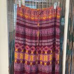 MOSSIMO red purple yellow elasticated maxi skirt Size XS Photo 1