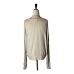 LNA  Sweater‎ Women Small Tan Wide Ribbed Knit Crossover V Neck Pullover Photo 1
