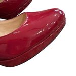 Cole Haan  CHELSEA Red Patent slip on platform Leather Heels Sz 7 NWOB Photo 5