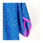 Oscar de la Renta MISS O By x Neiman Marcus 100% Silk Blue Confetti Top Small Photo 4