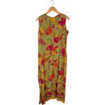R & K Vintage Originals Women’s 14 Green Floral Print Maxi Boho Cottage Dress Photo 8