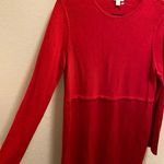 J.Jill Red Wool Blend Long Sleeve Tunic Sweater Dress Size Small Photo 5