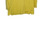 Ann Taylor  Women's Sweater Crew Neck Full Back‎ Button 3/4 Sleeve Yellow Medium Photo 3