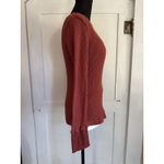 Morhuduck Heavy Waffle Knit Thermal Long Sleeve Thumb Holes Top Shirt Woman’s S Red Photo 2