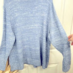 Nic+Zoe  Women's Blue Pullover Sweater Mock Neck Long Sleeve Casual Size XXL Photo 9