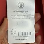 Athleta  Vibrant Coral Salutation Stash Pocket ll Capri Leggings New with Tags Photo 5