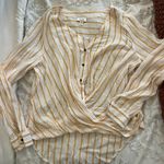 a.n.a Striped Knotted Shirt Photo 0