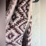 Free People metal tag Cozy Beige Patterned Women's Sweater vest. PTP 21-22, EUC Photo 5