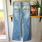 Silver Jeans Vintage Y2K Western Glove Works Low Rise Flare Leg Jeans Size 28 Photo 2