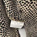 Leslie Fay Vintage  Belted Animal Print Dress Size 16P Button Up Photo 7