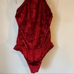 Somedays Lovin Some Days Lovin'  Velvet Halter Bodysuit Photo 3
