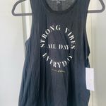 Spiritual Gangster NWT  Black Graphic Tank Top Photo 1