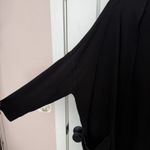 Pact  Womens Black Airplane Wrap Cardigan Size M/L Lagenlook Organic Cotton Comfy Photo 2