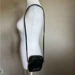 Crossbody Bag for Women Genuine Leather Single Pocket Purse Minimalist Travel Black Photo 2