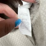 Aerie Cream Taupe Fuzzy Crop Button Cardigan Photo 3