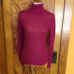 VTG Fuchsia shimmery 80s turtle neck sweater Photo 4