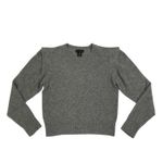 House of Harlow HOUSE OF HARLOW1960 100% Cashmere Sweater M Gray Layered Shoulder Boho Office Photo 3